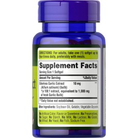 Ajos Garlic Odorless 1000mg 100 Capsulas Blandas