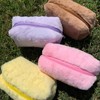 Cozy Plush Cosmetic Bag - Color: Yellow
