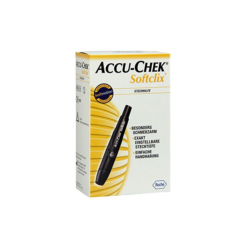 Accu Chek Softclix Schwarz, 1 St