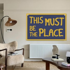 This Must Be The Place Canvas Banner Hanging Flag 20x30 Classroom Playroom Canvas Wall Decor
