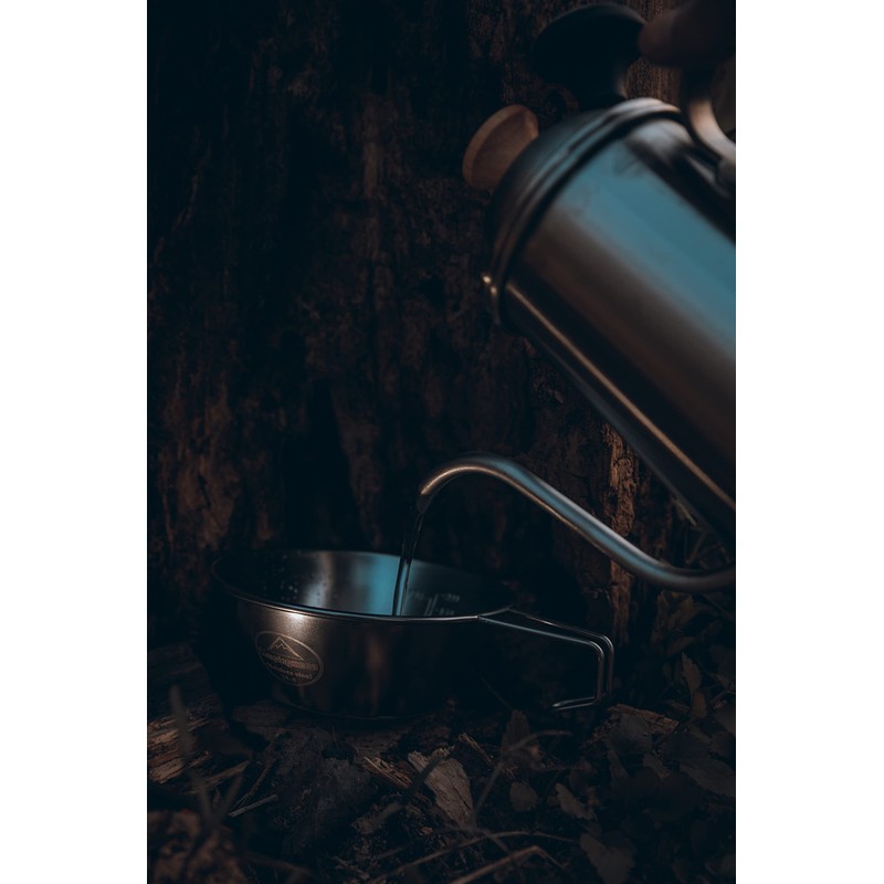 CAMPING MOON S220-SG Camping Cup, Stainless Steel, Shell Cup with