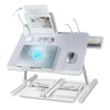 Laptop Lap Desk with Cooling Fan - Adjustable with Light,