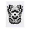 'Yorkshire Terrier' Temporary Tattoo - Water Resistant, Skin-Safe, Non-Toxic Transfer