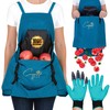 Courtyard Dew Gardening Apron with Pockets For Women & Men,
