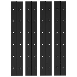 EPHECH 4PCS 12Inch Black Continuous &Piano Hinge, Heavy Duty Stainless Steel 304 Continuous Hinges Piano Boat Hinges, 0.04" Thickness Folding Cabinet Door Butt Hinge