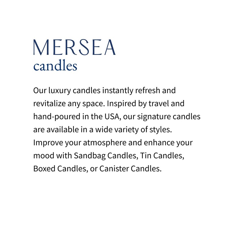 MERSEA Luxury Scented Candle with Sandbag - 6.5 Oz (40+