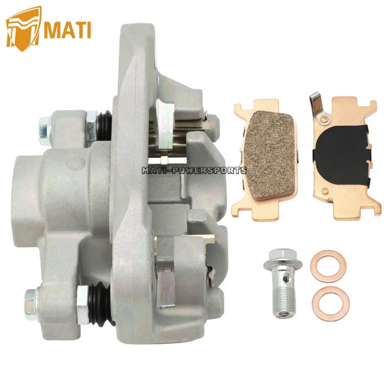 M MATI Rear Left Brake Caliper w/pads for Honda Pioneer
