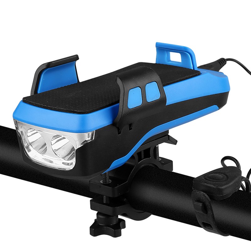 Multifunction Bike Light With Phone Holder Bicycle Highlight 2400/4000mAh Power