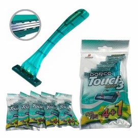 SELLERHUBSHOP Premium Triple-Blade Dorco Touch 3 Disposable Razor 30P / 고급3중날 도루코 터치3 일회용면도기 30P