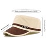 Initlove Military Hat Cadet Army Cap Flat Top Hats for