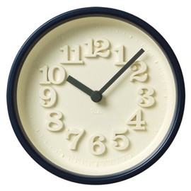 Remnos Lemnos Wall Clock Small Clock Ivory WR07-15 IV Liki 4.8" Diameter Analog