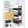 Art Cart with Tabletop & Pegboard - 3-Tier Rolling Utility