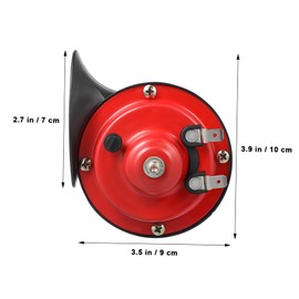 FUNOMOCYA 2 Pcs Loud Auto Snail Horn Kit Versatile Electric Horn for Cars Trucks and Boats Easy Installation Stylish Design Sound Replacement