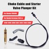 Choke Cable and Starter Valve Plunger Kit Compatible With Honda