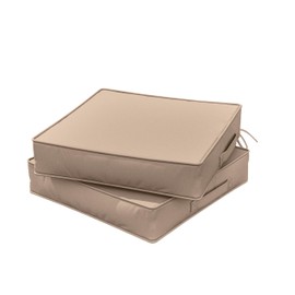 Snubbull Outdoor Chair Cushions 19 X 19 X 4 Inch Patio Furniture Cushions Waterproof & Fade Resistant Outdoor Cushions for Patio Furniture with Handle & Adjustable Straps Set of 2