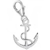 Goldene Hufeisen Anchor Charm 925 Sterling Silver Maritime Anchor Cubic