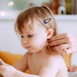 100 Pack Bulk 2 Inch 5 CM Black Snap Metal Hair Clips Barrettes Hairpins Clips Thin Fine Bang Hair Holder Craft DIY Accessories for Women Girl Kids