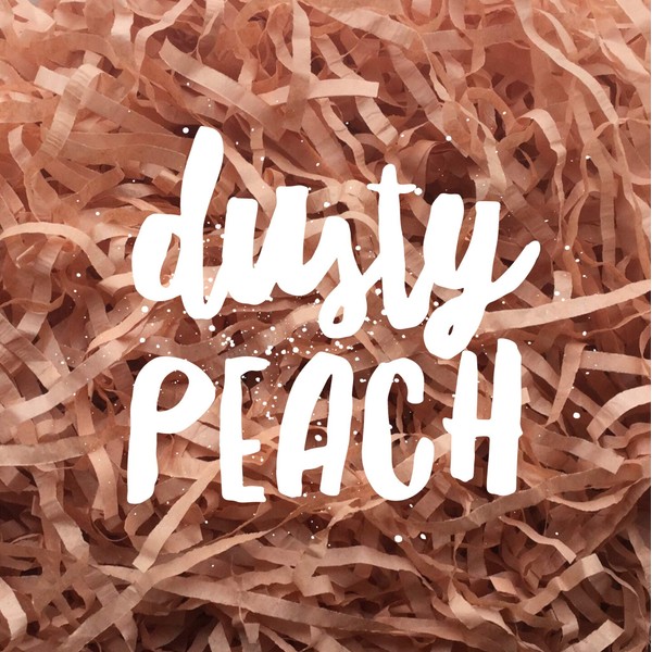 Dusty Peach Terracotta Shredded Tissue Paper Shred Hamper Gift Box