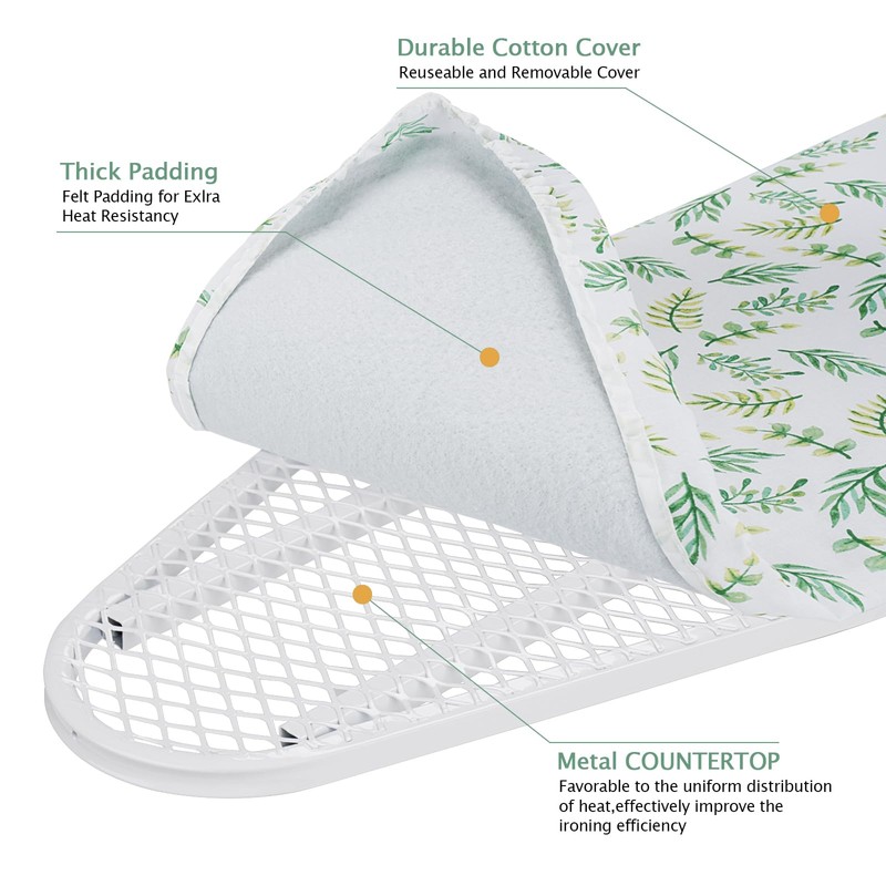 SheeChung Wall Mounted Ironing Board 36"X12",Foldable Ironing Boards with Removable