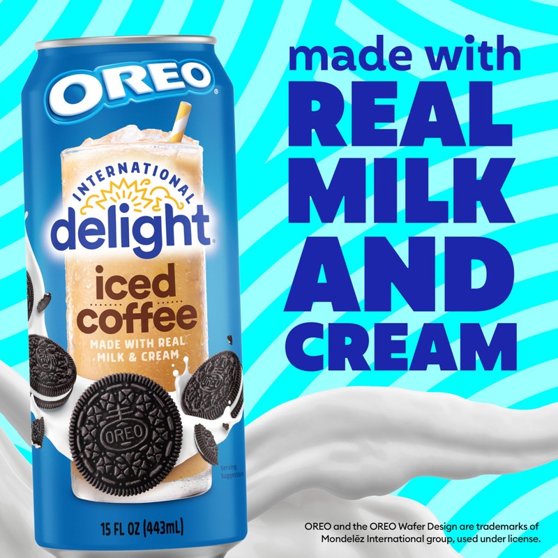 International Delight Iced Coffee, Oreo Cookie, 15 Fl Oz, Pack