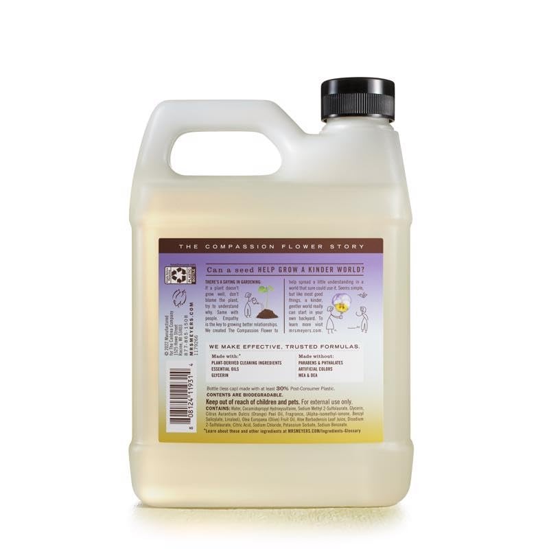 Mrs Meyer's Compassion Flower Hand Soap Refill, 33 OZ