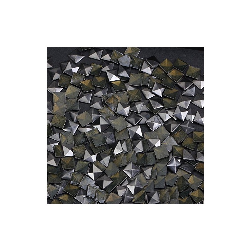 Hotfix Iron On,7X7mm Flat Back Pyramid Studs - 1/4" Flatback