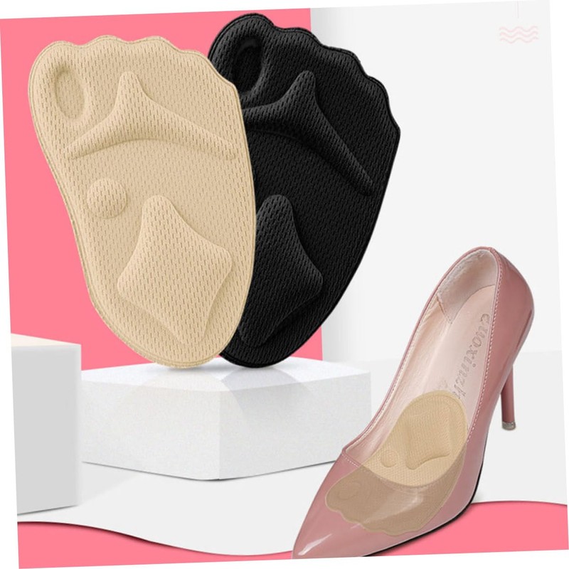 Baluue 2sets Shoe Inserts Cushioning Foot Pad Non-slip for All