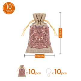 Homode Cedar Sachets for Drawers and Closets - Pack of 10 Cedar Chips for Clothes Storage, Scented Closet Freshener