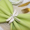 Davifina Dragonfly Napkin Rings Set of 6, Silver Napkin Ring