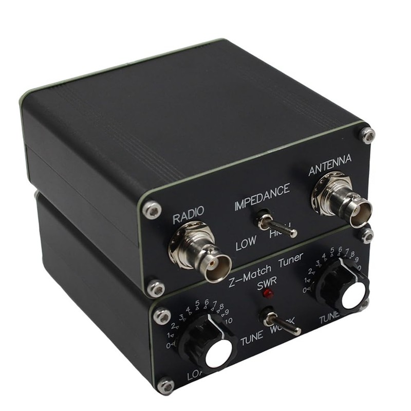 Xsdjasd QRP Z-Match Manual Tuner Antenna 5W Tuner 3-28 MHz