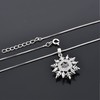 Women's Silver 925 Necklace Zirconia Christmas Snow Snowflake Birthday Present