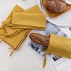 Amazhiyu Pure Linen Reusable Drawstring Bread Bags Set of 2,