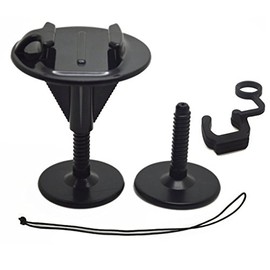 Williamcr Bodyboard Wakeboard Foam Surfboard Mount Kit for GoPro Hero 11/10/9/8/7/6/5 Black,Session 5/4, DJI Osmo Action and More (Black)