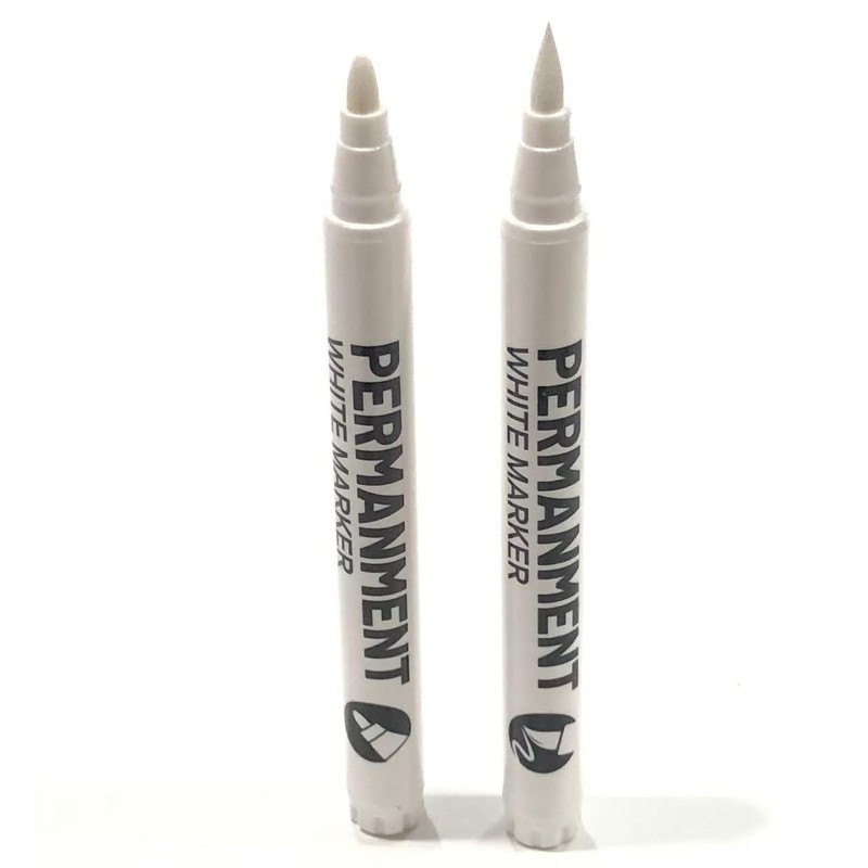 Audio Fan White Pen, White Marker, 2 Kinds of Tips,