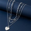 Layered Necklaces for Women Silver Stackable Stack Choker Necklaces Layering