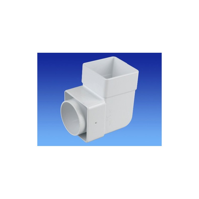 Wavin OSMA 4T862 White Pipe Bend/Elbow - 87.5 deg for
