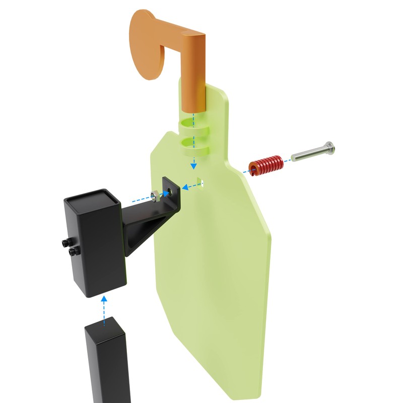 T-Post Targets Hanger for Shooting AR500, Durable T-Post Steel Target
