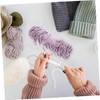SHINEOFI 4Pcs Soft Chenille DIY Weaving Yarn Light Handmade Crochet