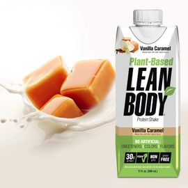 Labrada Vegan Plant Based Protein Shakes Vanilla Caramel 17 Fl Oz Pack of 12
