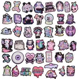 100pcs Cute Gothic Stickers, Gothic Anime Stickers Waterproof Gothic Vinyl Stickers Interesting Graffiti Stickers Cool Gothic Stickers for Water Bottles Laptops Skateboards Luggage