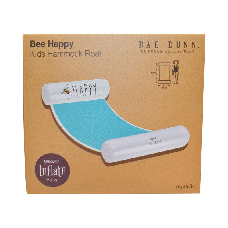 Rae-Dunn Kids Hammock Pool Float - Bee Happy 38005D