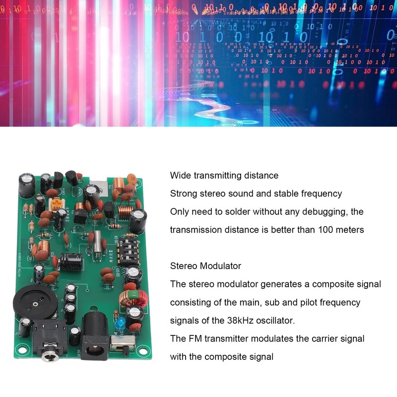 FM Radio Transmitter Module Professional DIY FM Radio Kit for