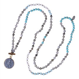 KELITCH Crystal Bead Necklaces Buddha Pendant Necklaces Yoga Necklaces Lucky Jewellery, Crystal, Crystal