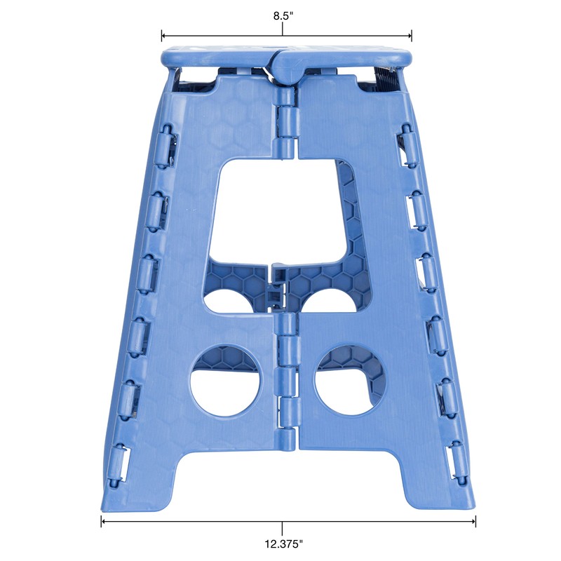 Essentials 21048 15-Inch Folding Step Stool, Wide Folding Step Stool,