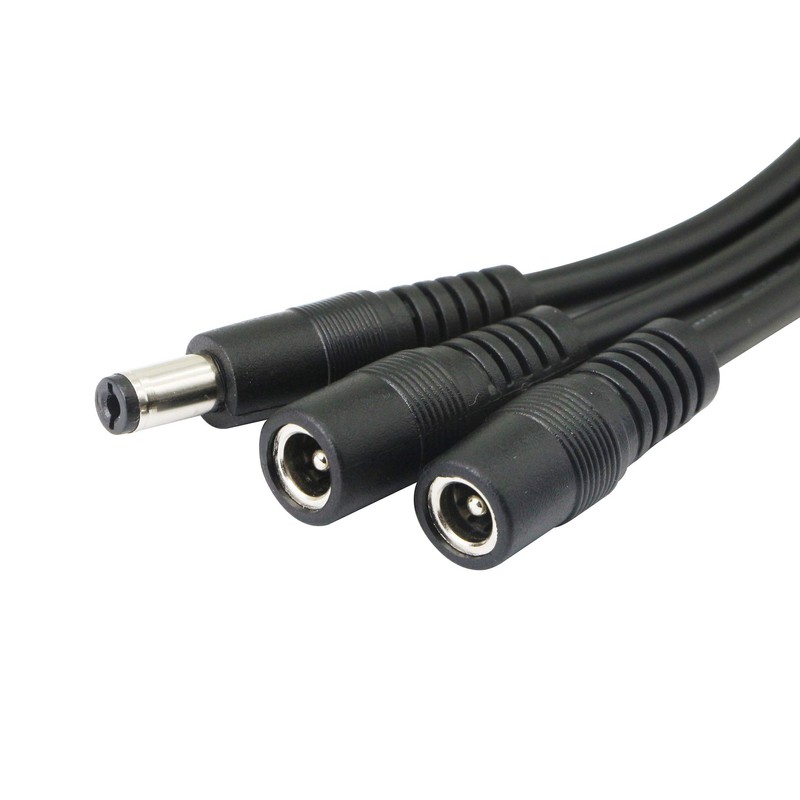 CERRXIAN 5.5/2.1MM 12V DC Power Splitter Cable 1 Male to