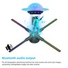 3D Hologram Fan,HD LED Hologram Fan WIFI Projector with 700