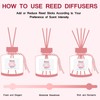 BEHAZEER Rose Reed Diffuser Set, 6.77OZ(200ML) Large Capacity Natural Non-Toxic