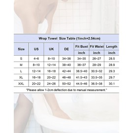 Vanrose Jan - Toallas de baño para mujer con correas de bolsillo, toalla de spa y diadema para el cabello, Amarillo, S