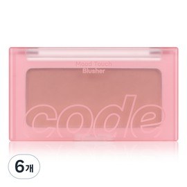 Code Glokolor Mood Touch Blusher 3.5g, 04 Rosy Fig, 6 pieces / 코드글로컬러 무드터치 블러셔 3.5g, 04 로지 무화과, 6개