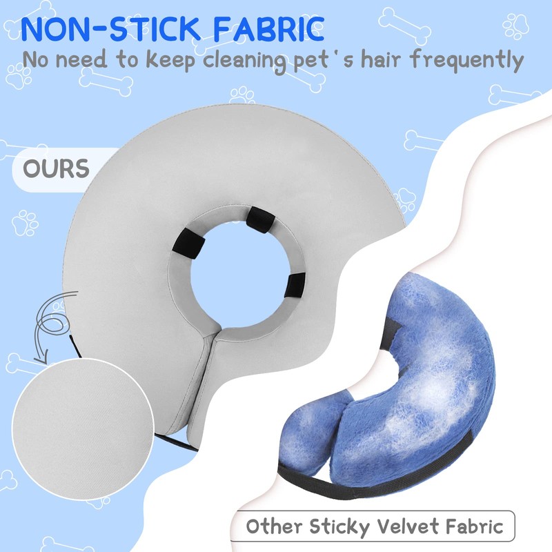 Supet Inflatable Dog Cone Collar Alternative After Surgery, Dog Neck